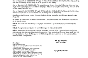 Thông tư 18/2013/TT-BTNMT định mức kinh tế kỹ thuật xây dựng cơ sở dữ liệu địa chính