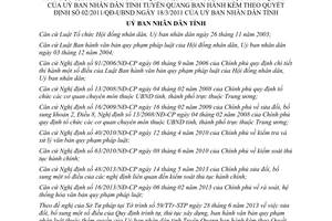 Quyết định 11/2013/QĐ-UBND sửa đổi trình tự ban hành văn bản pháp luật Tuyên Quang