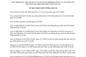 Quyết định 23/2013/QĐ-UBND thu quản lý sử dụng phí khai thác tài liệu đất đai Lào Cai