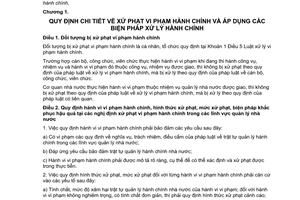 Nghị định 81/2013/NĐ-CP hướng dẫn và biện pháp thi hành Luật xử lý vi phạm hành chính