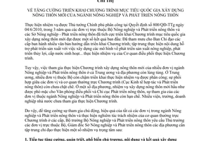 Chỉ thị 2410/CT-BNN-KTHT năm 2013 tăng cường triển khai xây dựng nông thôn mới