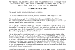 Quyết định 28/2013/QĐ-UBND sửa đổi Quyết định 18/2012/QĐ-UBND Hà Tĩnh