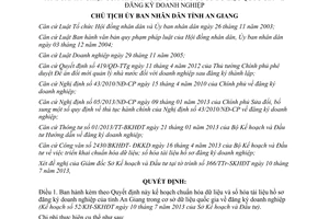 Quyết định 1550/QĐ-UBND năm 2013 chuẩn hóa dữ liệu số hóa hồ sơ đăng ký doanh nghiệp