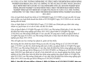 Thông tư 96/2013/TT-BTC sửa đổi Thông tư 121/2011/TT-BTC và 101/2012/TT-BTC