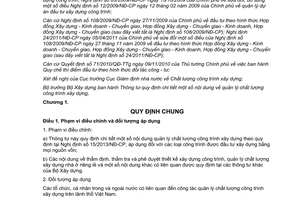 Thông tư 10/2013/TT-BXD hướng dẫn Nghị định 15/2013/NĐ-CP quản lý chất lượng công trình