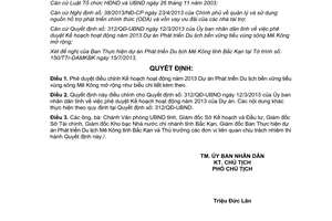 Quyết định 1154/QĐ-UBND 2013 Kế hoạch Dự án Phát triển Du lịch sông Mê Kông mở rộng Bắc Kạn