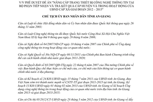 Quyết định 1583/QĐ-UBND 2013 nâng cấp trang thiết bị công nghệ thông tin An Giang