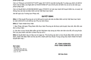 Quyết định 832/QĐ-BHXH năm 2013 xử lý kết quả rà soát văn bản Bảo hiểm xã hội