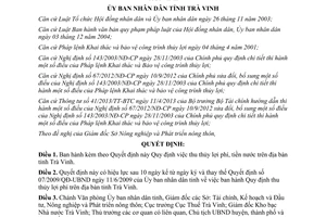 Quyết định 18/2013/QĐ-UBND thu thủy lợi phí tiền nước Trà Vinh