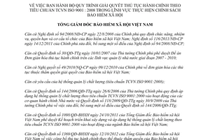 Quyết định 835/QĐ-BHXH 2013 thủ tục hành chính lĩnh vực bảo hiểm xã hội