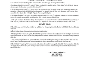 Quyết định 1844/QĐ-UBND 2013 bổ sung hỗ trợ học phí đào tạo nghề lao động nông thôn Khánh Hòa