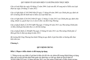 Thông tư 19/2013/TT-BCT giá bán điện và hướng dẫn thực hiện