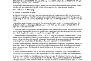 Thông tư 08/2013/TT-BNV hướng dẫn nâng bậc lương cán bộ công viên chức