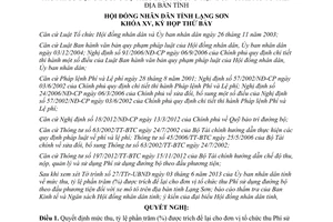 Nghị quyết 120/2013/NQ-HĐND mức thu tỷ lệ phần trăm được trích để lại Phí sử dụng đường bộ Lạng Sơn