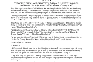 Kế hoạch 3980/KH-UBND năm 2013 Triển lãm bản đồ tư liệu Hoàng Sa Trường Sa Hồ Chí Minh