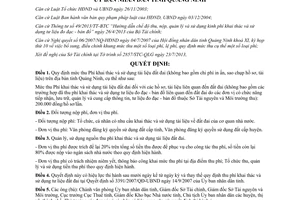 Quyết định 1949/2013/QĐ-UBND Phí khai thác sử dụng tài liệu đất đai Quảng Ninh