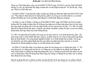 Công văn 2493/TCT-TNCN năm 2013 thuế thu nhập cá nhân từ thừa kế