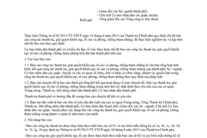 Công văn 4033/UBND-PCNC năm 2013 báo cáo thanh tra giải quyết khiếu nại tố cáo tham nhũng Hồ CHí Minh