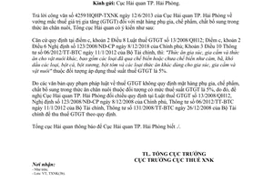 Công văn 4582/TCHQ-TXNK năm 2013 thuế giá trị gia tăng phụ gia thức ăn chăn nuôi