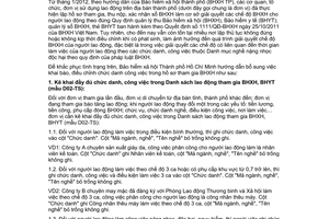 Công văn 2899/BHXH-THU năm 2014 kê khai điều chỉnh Hồ sơ thu BHXH BHYT Hồ Chí Minh