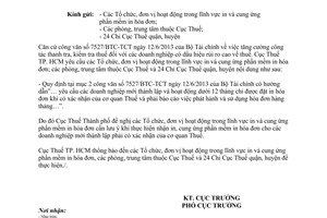 Công văn 5374/CT-AC 2013 nhận in cung ứng phần mềm in hóa đơn Cục thuế thành phố Hồ Chí Minh