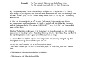 Công văn 10724/BTC-TCT 2013 bù trừ số thuế giá trị gia tăng được hoàn với số nợ thuế