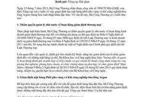 Công văn 7250/BCT-XNK năm 2013 giám định hàng hóa xuất nhập khẩu đặc thù