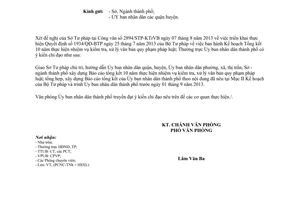 Công văn 6576/VP-PCNC 2013 Tổng kết 10 năm xử lý văn bản pháp luật Hồ Chí Minh