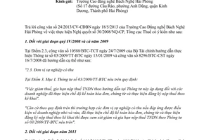Công văn 2664/TCT-CS năm 2013 trả lời chính sách thuế