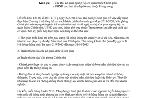 Công văn 6857/VPCP-TTĐT 2013 kế hoạch triển khai Chỉ thị 07/CT-TTg Văn phòng Chính phủ