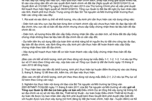 Công văn 862/TCQLĐĐ-CÐKTK năm 2013 cấp giấy chứng nhận quyền sử dụng đất theo bản đồ