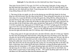 Công văn 11276/BTC-NSNN điều hành nhiệm vụ tài chính ngân sách nhà nước 2013