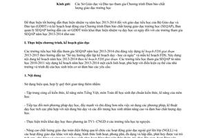 Công văn 369/BGDĐT-SEQAP hướng dẫn dạy học cả ngày năm học 2013 2014