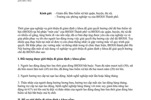 Công văn 2840/BHXH-TNQLHS 2013 giới thiệu giám định y khoa Hà Nội