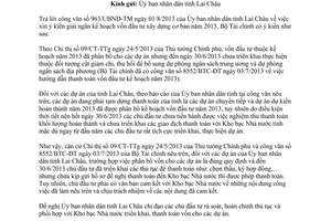 Công văn 11473/BTC-ĐT năm 2013 giải ngân kế hoạch vốn đầu tư xây dựng cơ bản