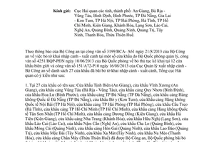 Công văn 5159/TCHQ-GSQL 2013 sử dụng tờ khai nhập xuất cảnh tại cửa khẩu