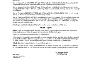 Quyết định 1836/QĐ-BTC năm 2013 công bố thủ tục hành chính chứng khoán