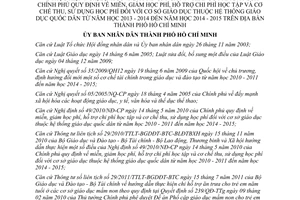 Quyết định 27/2013/QĐ-UBND miễn giảm học phí giáo dục TP Hồ Chí Minh