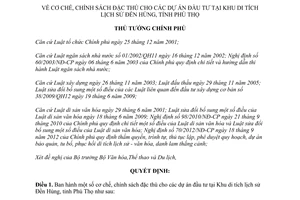 Quyết định 1319/QĐ-TTg 2013 dự án đầu tư tại Khu di tích Đền Hùng Phú Thọ