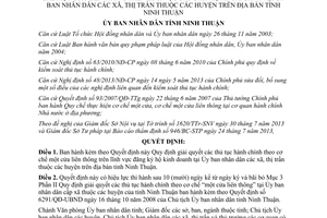 Quyết định 50/2013/QĐ-UBND giải quyết thủ tục hành chính đăng ký hộ kinh doanh Ninh Thuận