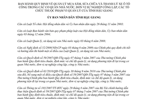 Quyết định 19/2013/QĐ-UBND quản lý mua sắm thanh lý ô tô công Hậu Giang