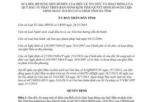 Quyết định 33/2013/QĐ-UBND Điều lệ tổ chức hoạt động Quỹ Đầu tư phát triển Hà Tĩnh