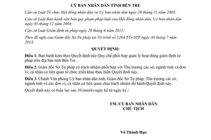 Quyết định 24/2013/QĐ-UBND quản lý hoạt động giám định tư pháp Bến Tre