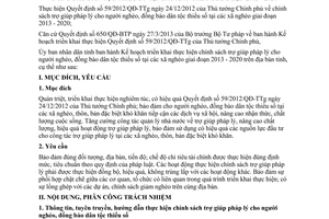 Kế hoạch 58/KH-UBND năm 2013 chính sách trợ giúp pháp lý dân tộc thiểu số Tuyên Quang