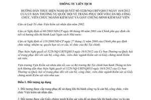 Thông tư 01/2013/TTLT-VKSTC-BTC hướng dẫn trang phục cán bộ công chức ngành Kiểm sát