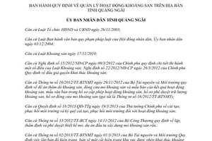 Quyết định 35/2013/QĐ-UBND quản lý hoạt động khoáng sản Quảng Ngãi