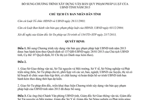 Quyết định 1415/QĐ-UBND xây dựng văn bản pháp luật Bình Phước 2013
