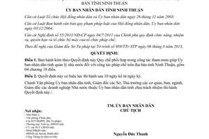 Quyết định 52/2013/QĐ-UBND phối hợp tham mưu giúp quản lý nhà nước trong pháp chế Ninh Thuận