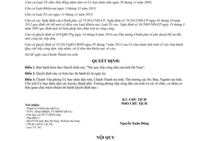 Quyết định 927/QĐ-UBND năm 2013 nội quy tiếp công dân Hà Nam