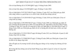 Thông tư 20/2013/TT-BGTVT quản lý bảo trì công trình đường sắt